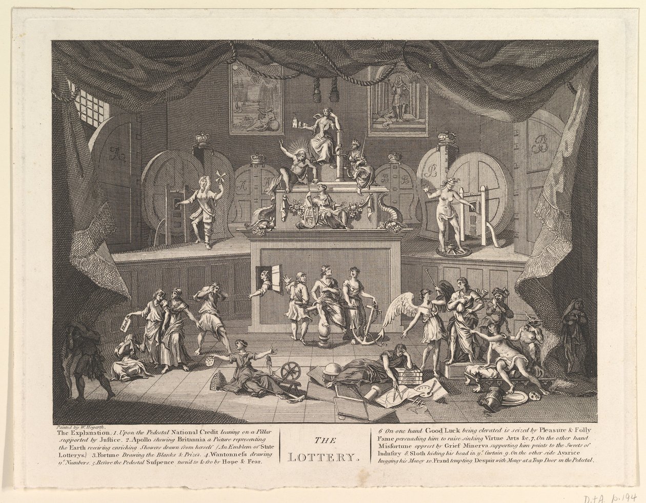 Lotteriet, [efter 1724]. af Unbekannt