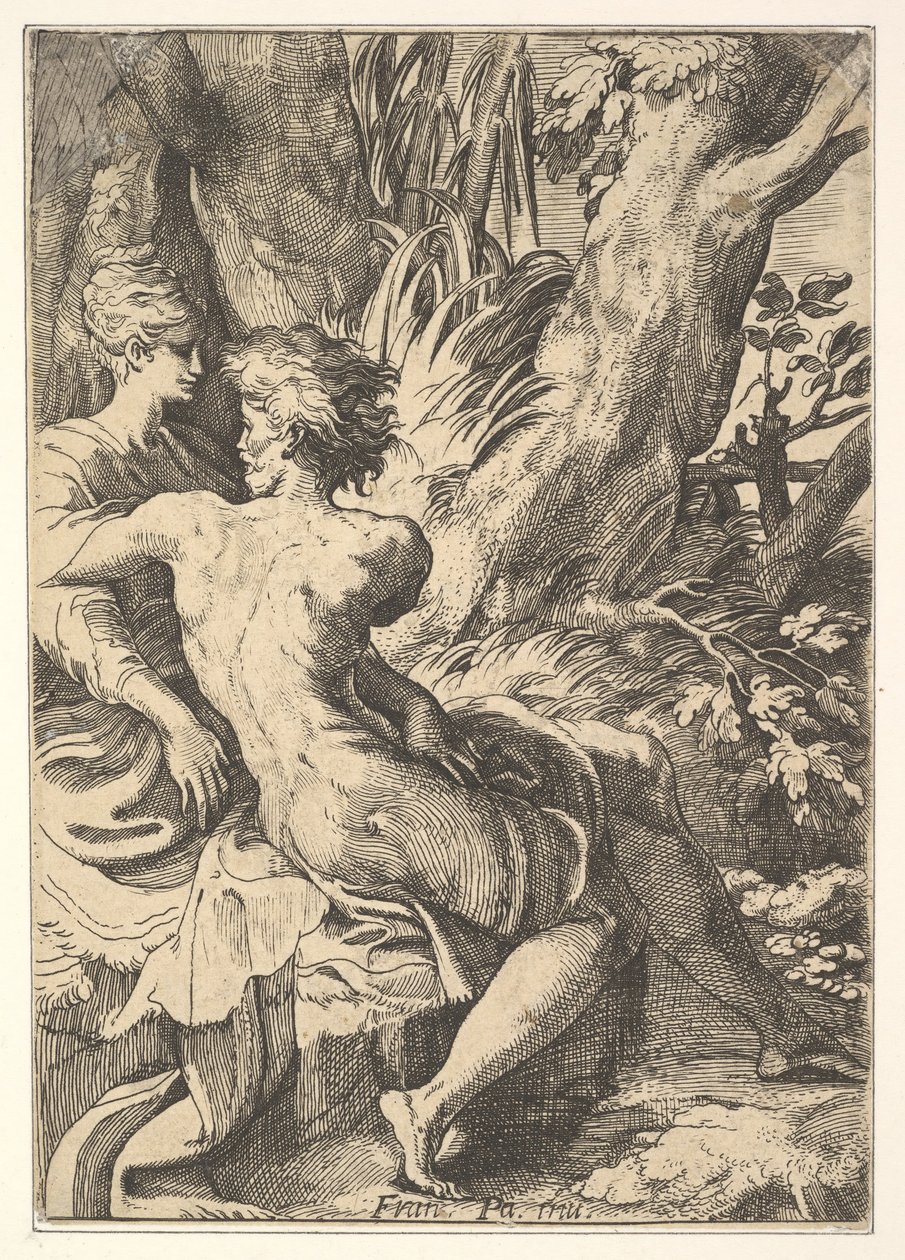 De elskende, 1600-tallet. af Unbekannt