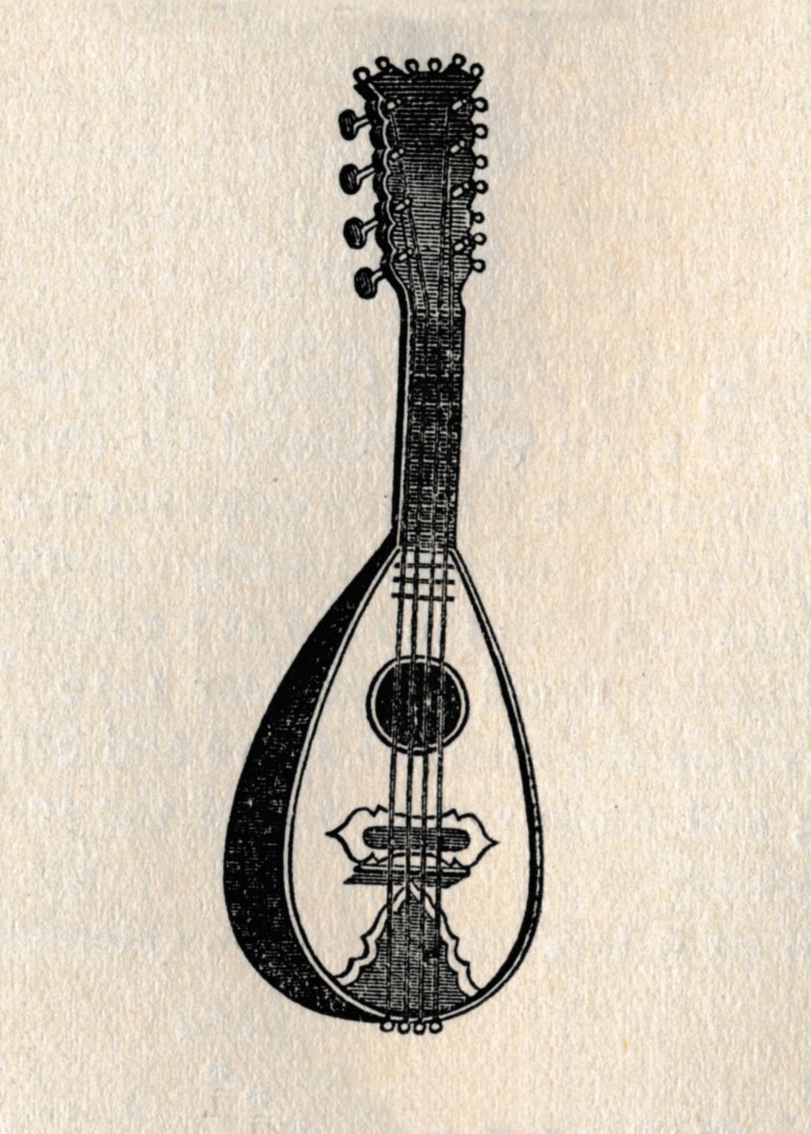 Mandolinen, 1895. af Unbekannt