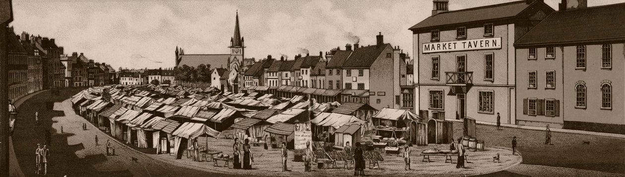 Markedspladsen, c1880. af Unbekannt