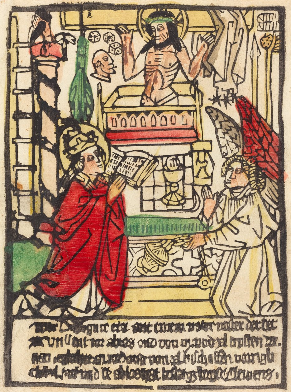 Sankt Gregors messe, ca. 1470. af Unbekannt