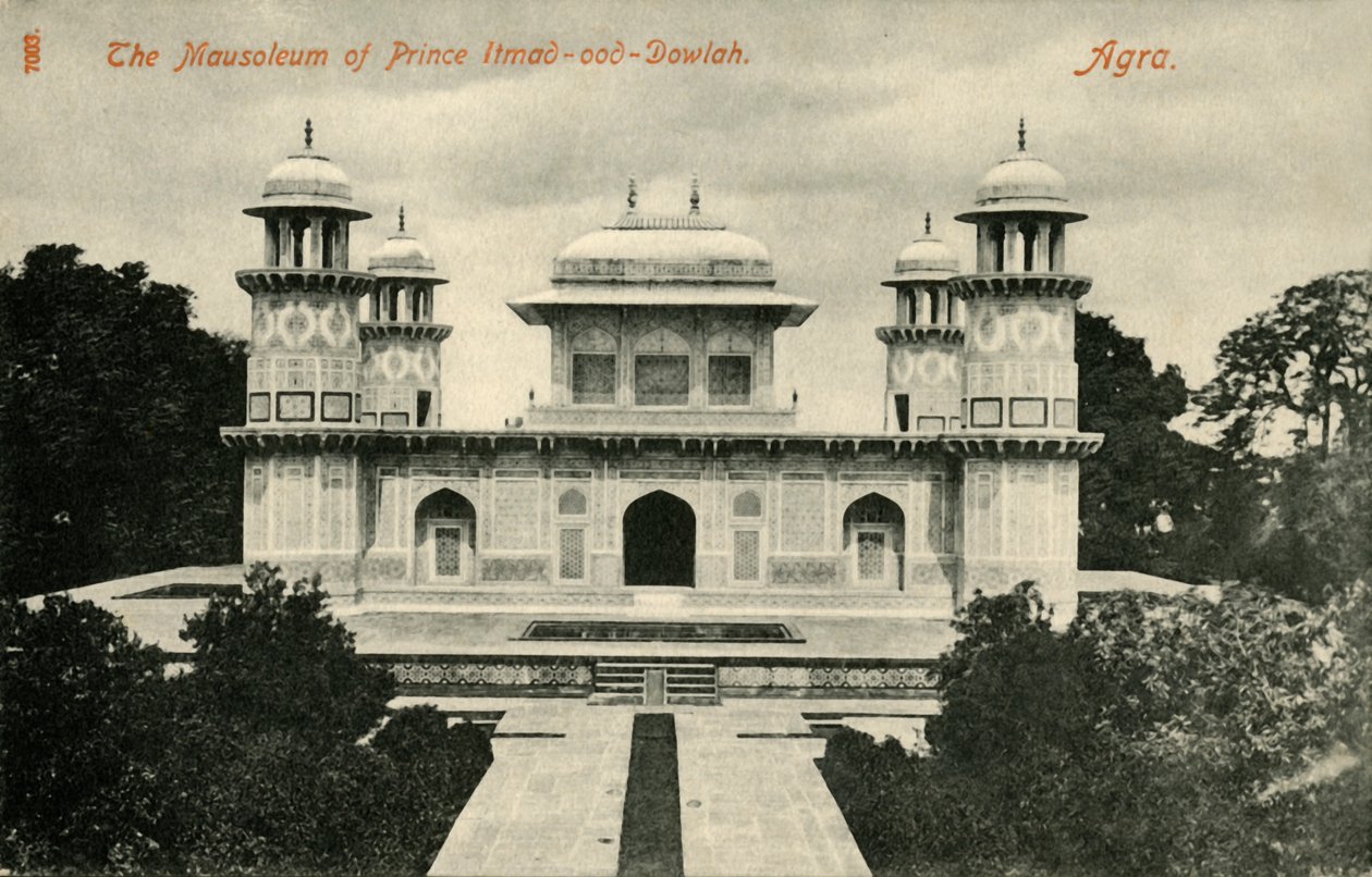 Prins Itmad-ood-Dowlahs mausoleum. Agra. af Unbekannt