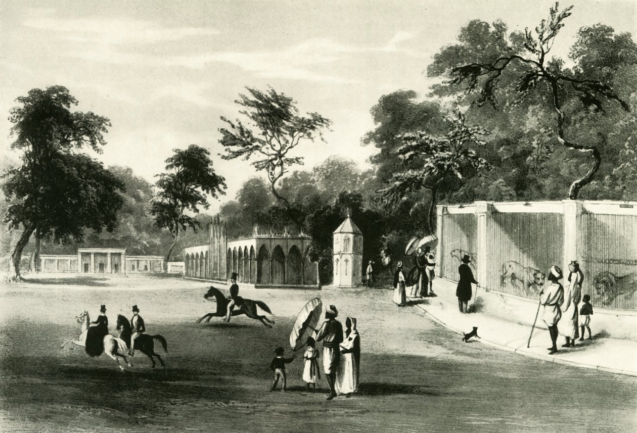 Menageriet i Barrackpore Park, 1820, 1925. af Unbekannt