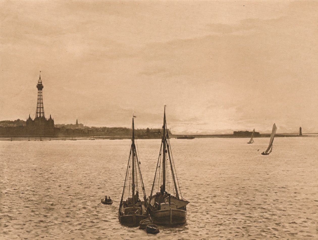 The Mersey i New Brighton, 1902 af Unbekannt