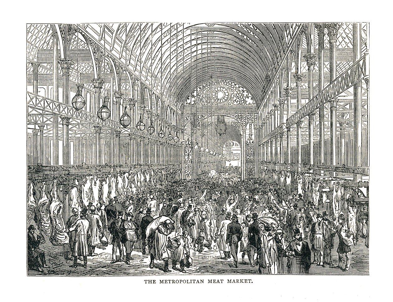 The Metropolitan Meat Market, 1878 af Unbekannt