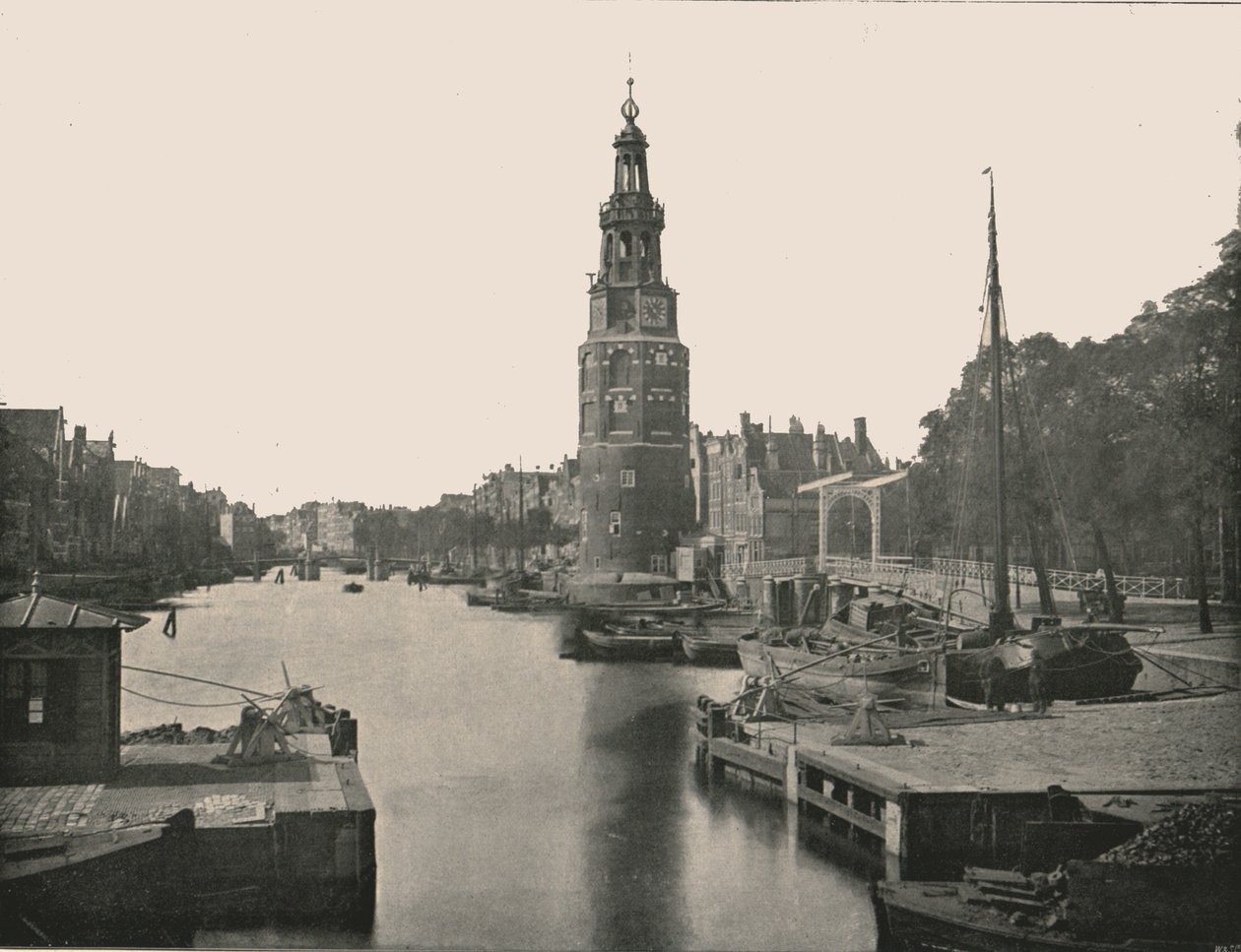 Montelbaanstoren, Amsterdam, Holland, 1895. af Unbekannt