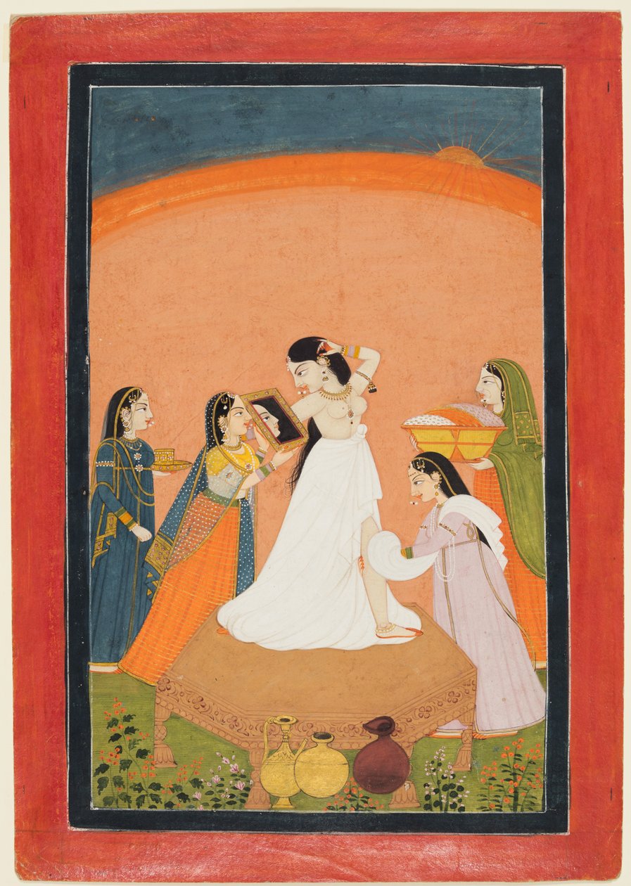 Morgentoilettet, 1810-25. af Unbekannt