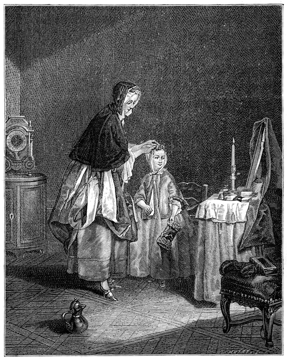 Morgentoilettet, 1885 af Unbekannt