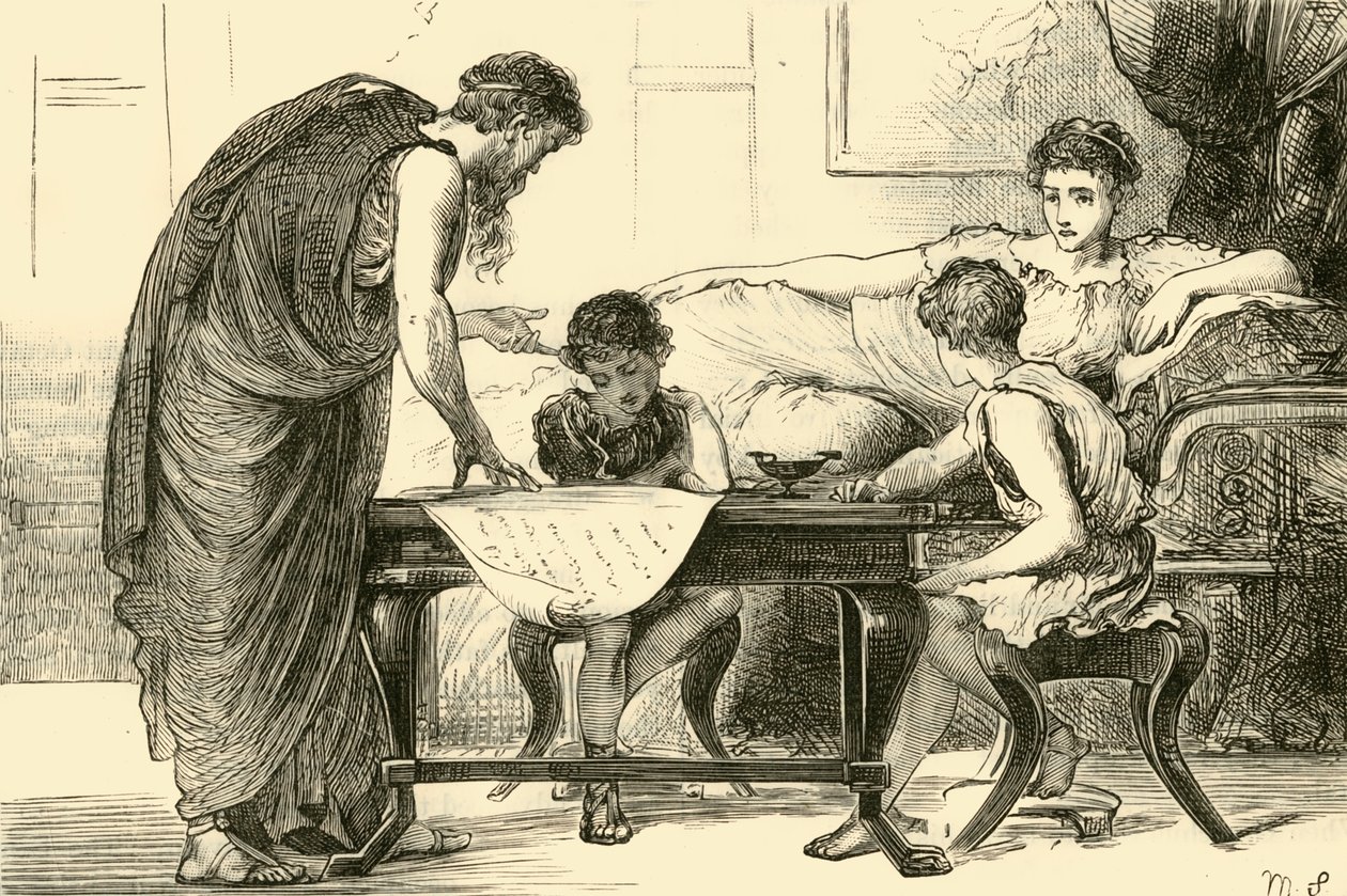 Gracchiernes moder, 1890. af Unbekannt