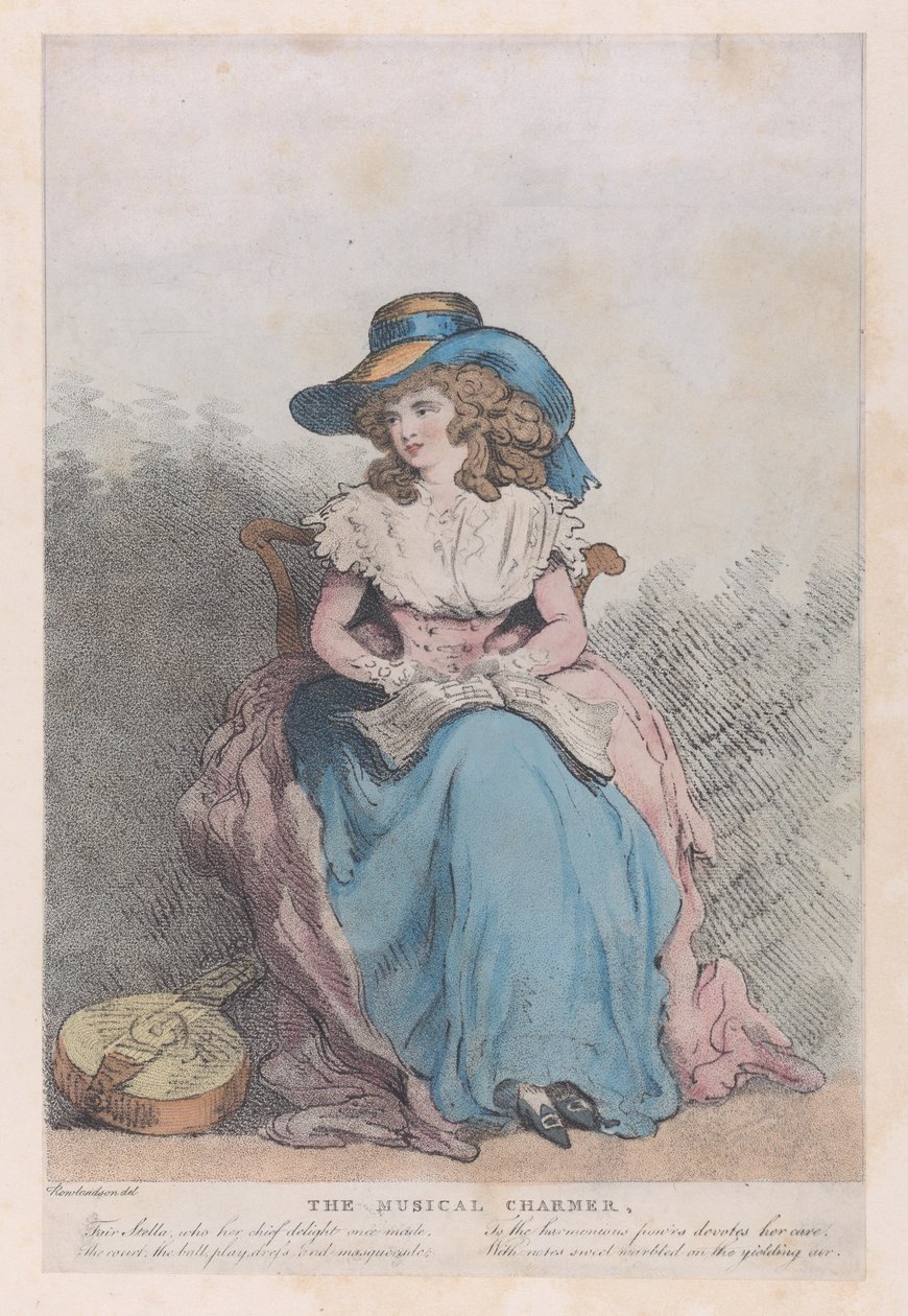 Den musikalske charmør, ca. 1793., ca. 1793. af Unbekannt