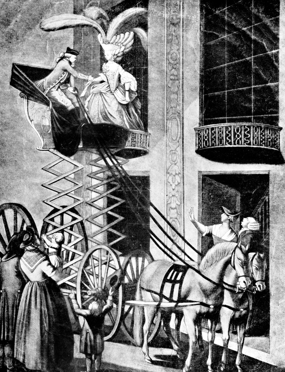 The New-fashioned Phaeton, 1776 af Unbekannt