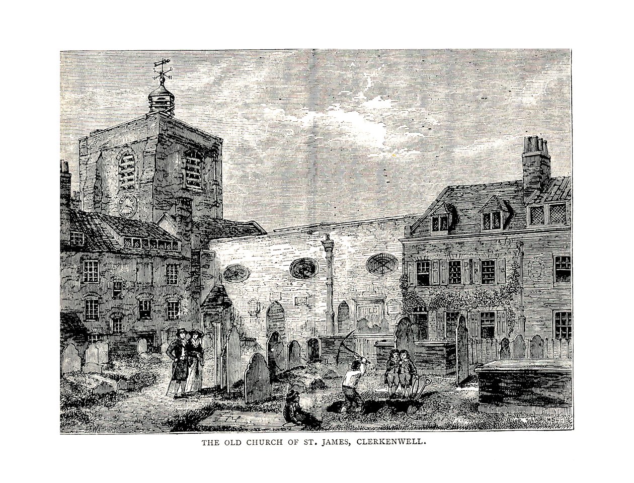 The Old Church of St. James, 1878 af Unbekannt