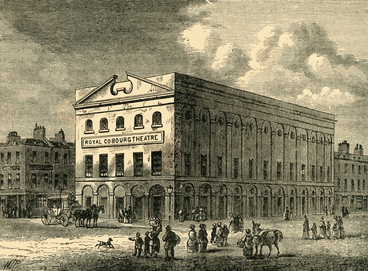 The Old Coburg Theatre i 1820, c1878. af Unbekannt