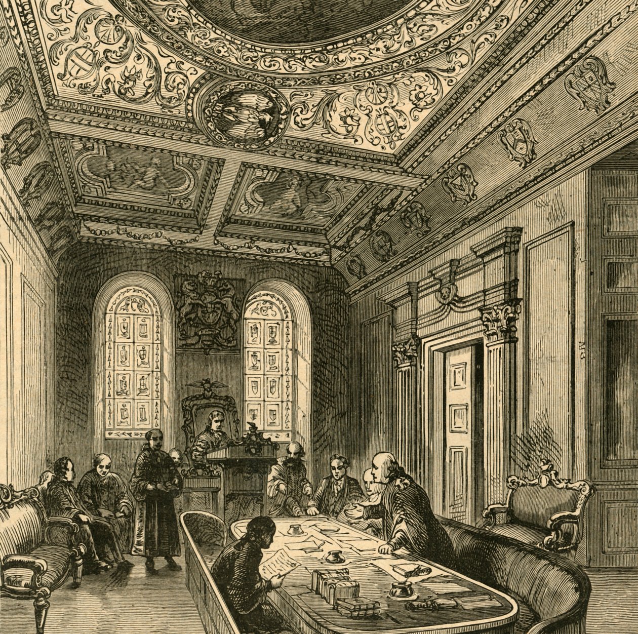 The Old Court of Aldermen, Guildhall, 1897. af Unbekannt