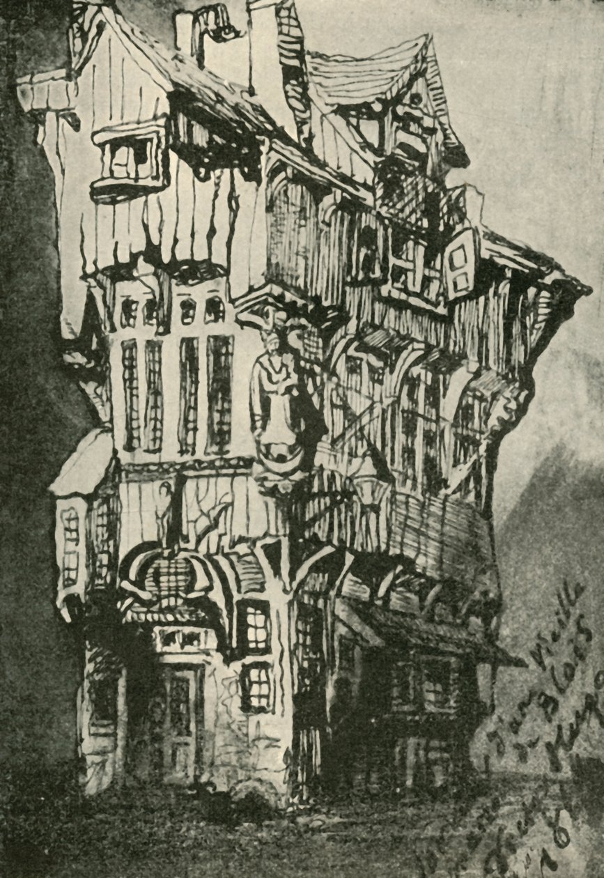 Det gamle hus i Blois, 1800-tallet, 1902 af Unbekannt