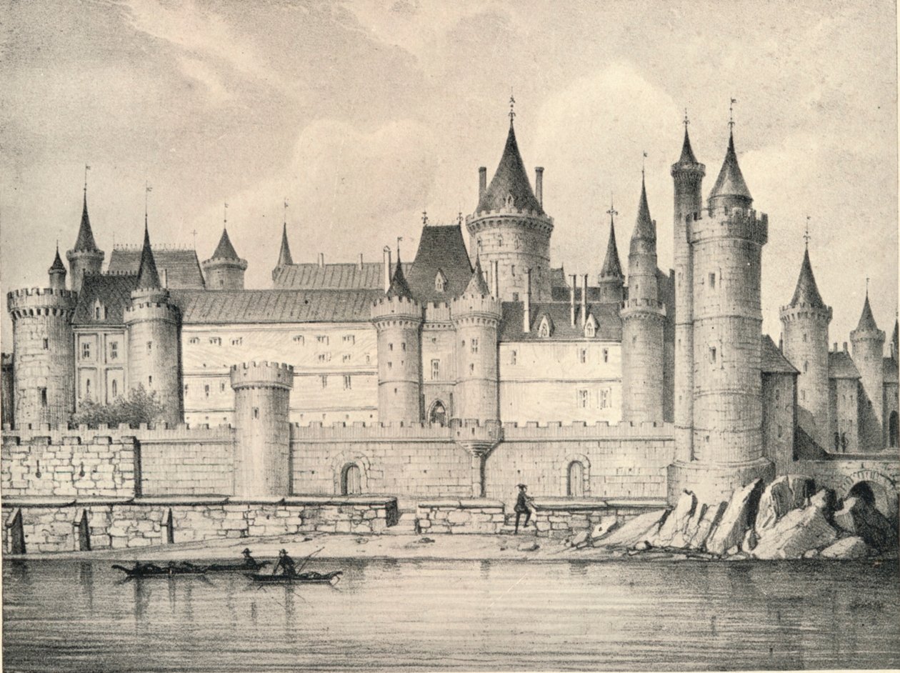 Det gamle Louvre i 1670, 1915 af Unbekannt