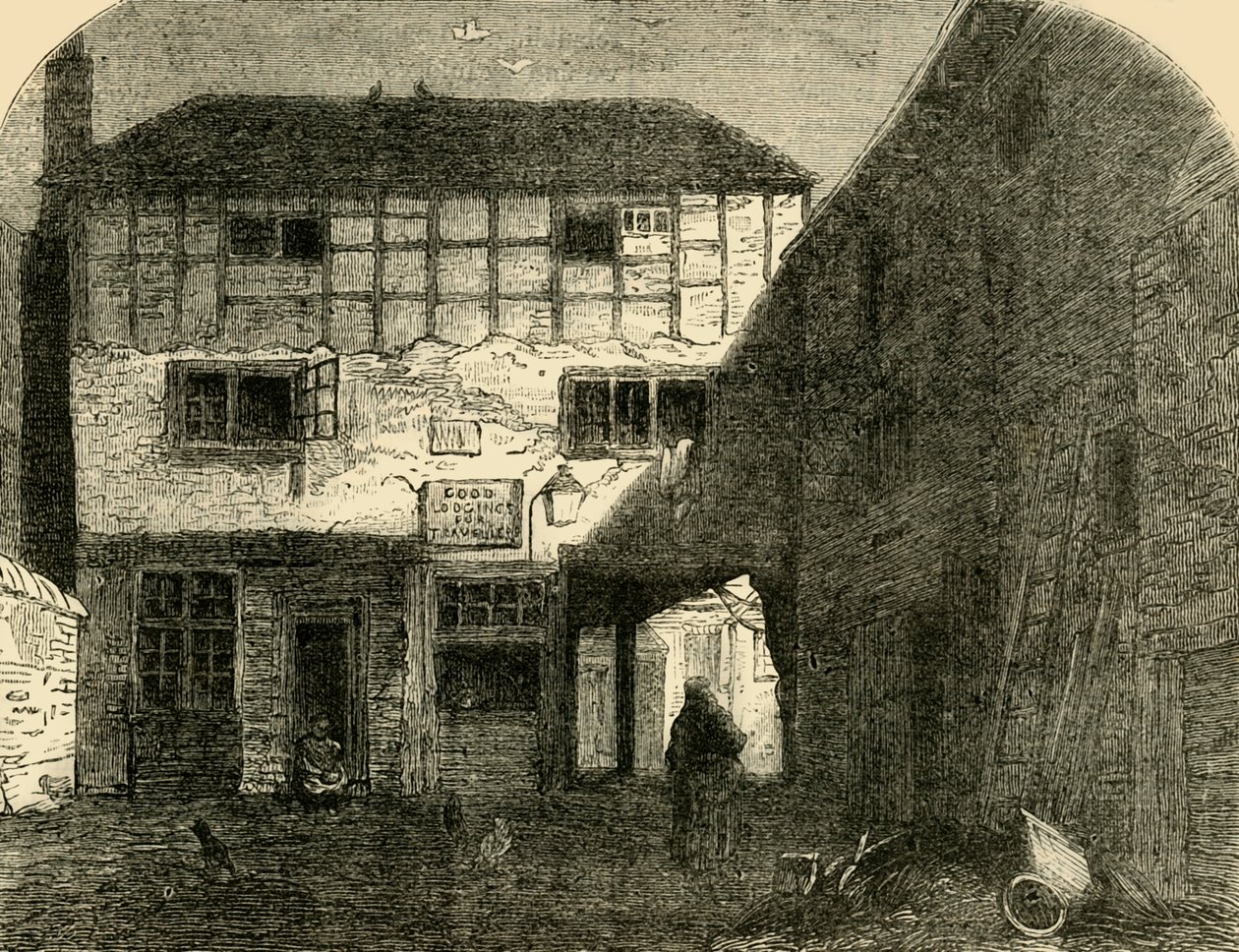 Den gamle røde løve, forfra, c1872. af Unbekannt