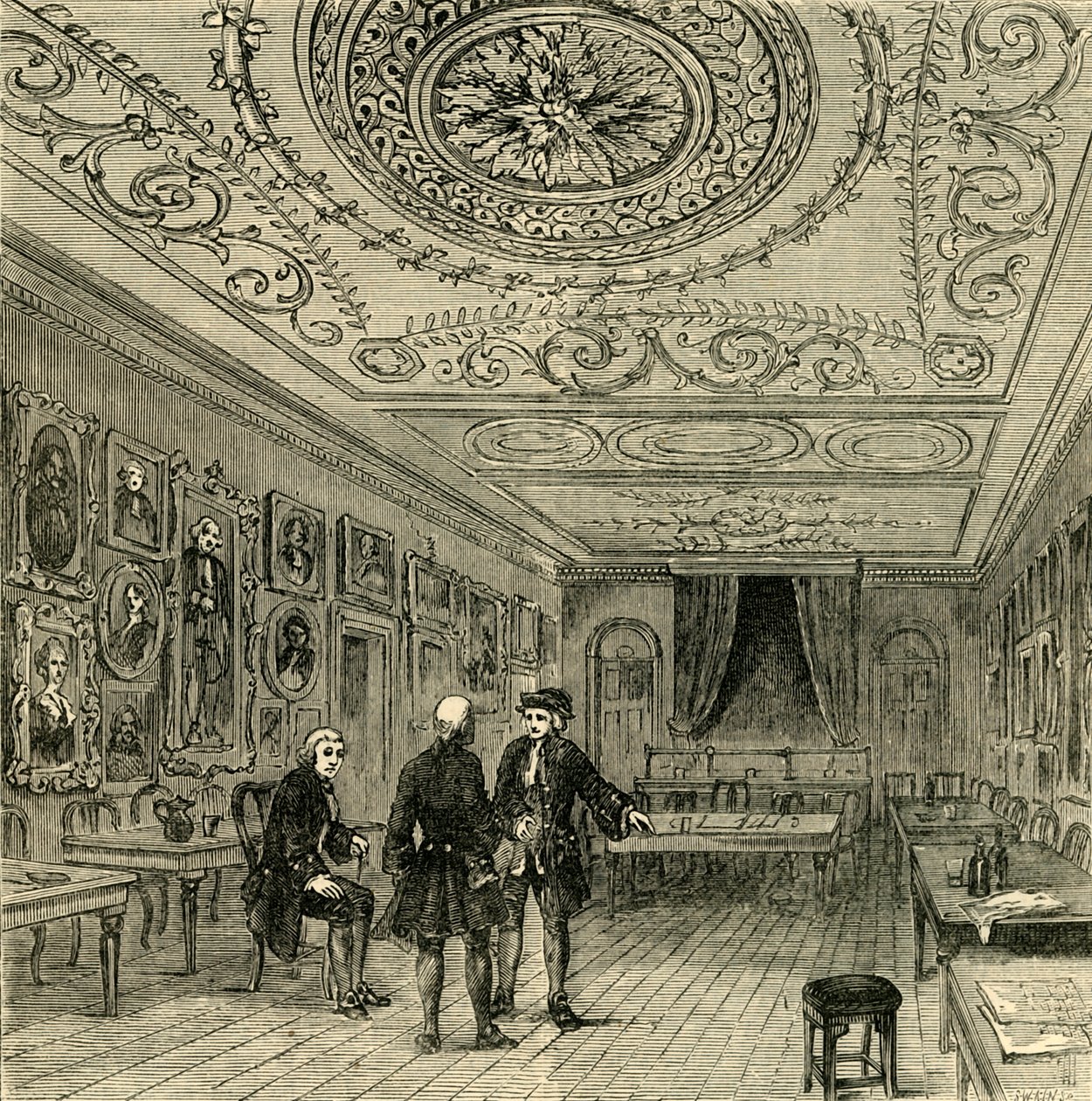 Det gamle værelse i Evanss., 1881. af Unbekannt