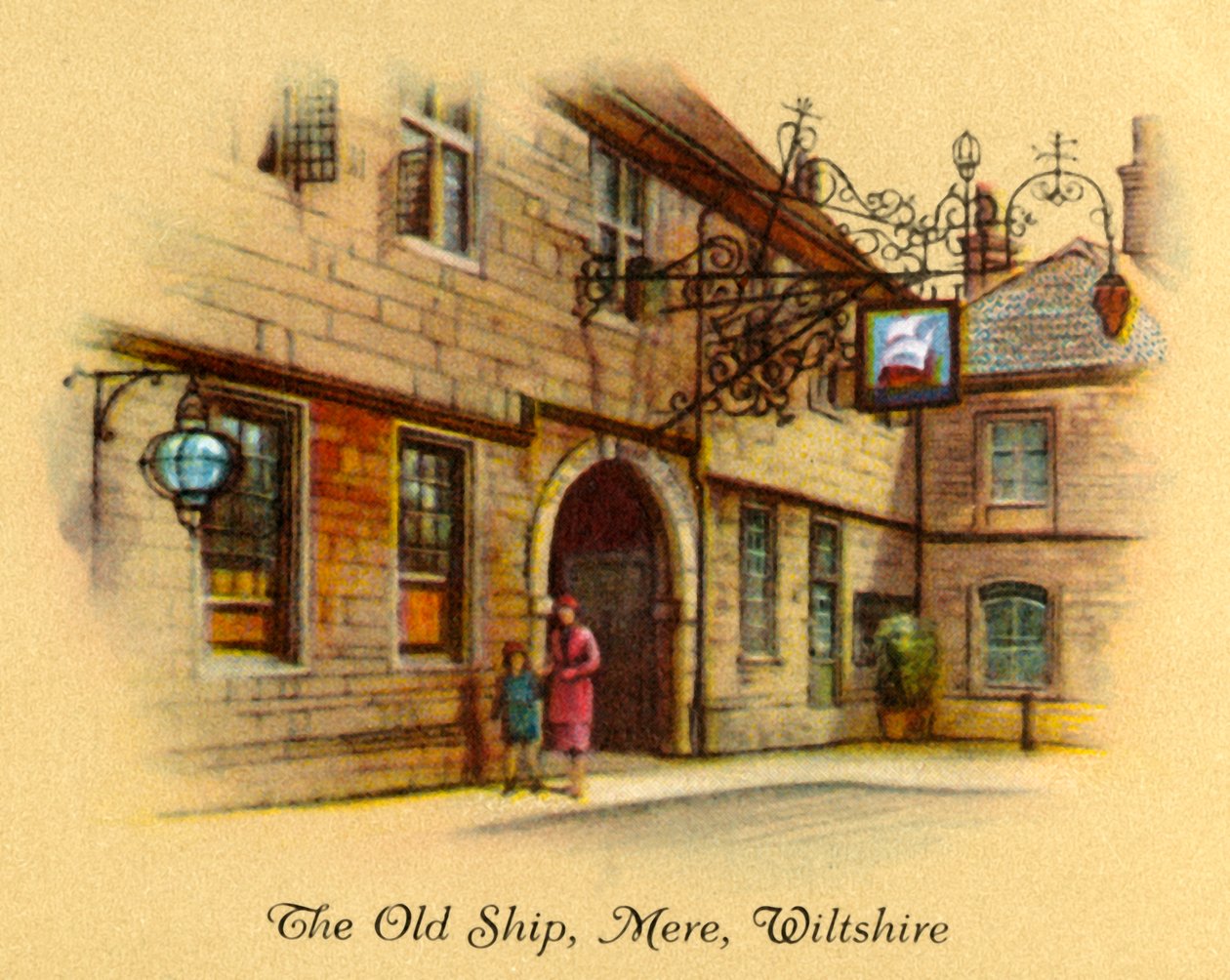 Det gamle skib, Mere, Wiltshire, 1939. af Unbekannt