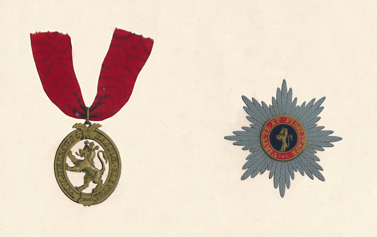 Løveordenen DOr, c1800-tallet af Unbekannt