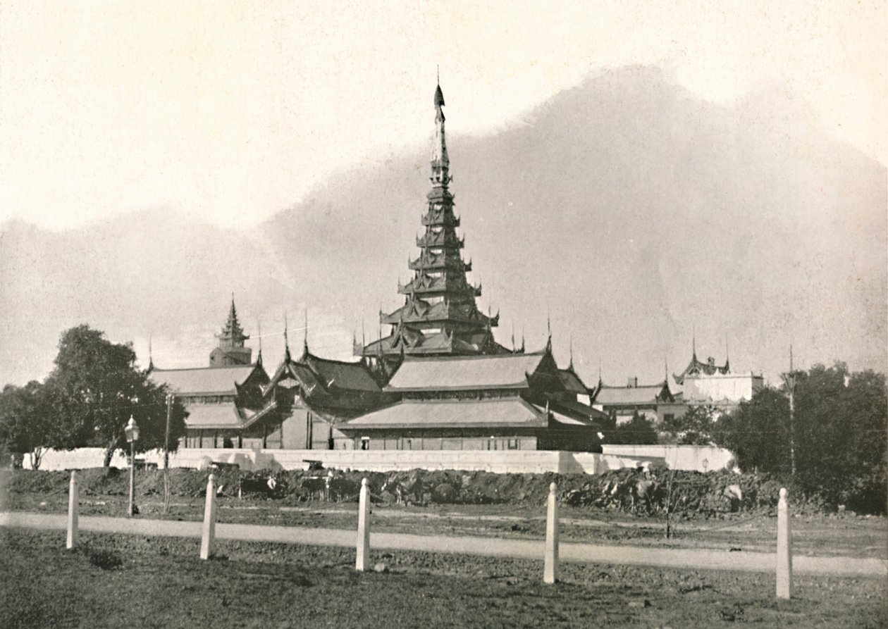 Paladset, Mandalay, 1900. af Unbekannt