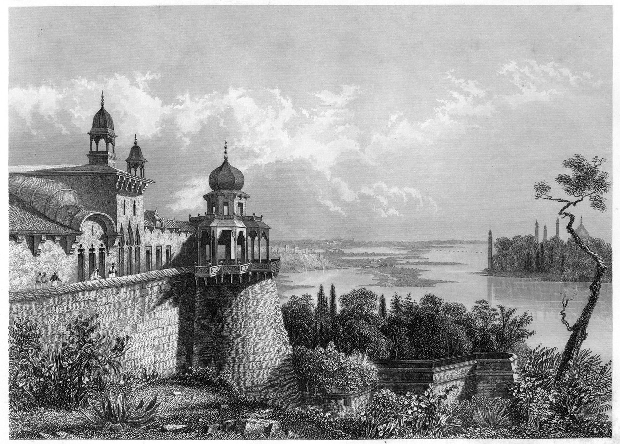Paladset i Agra, c1860 af Unbekannt
