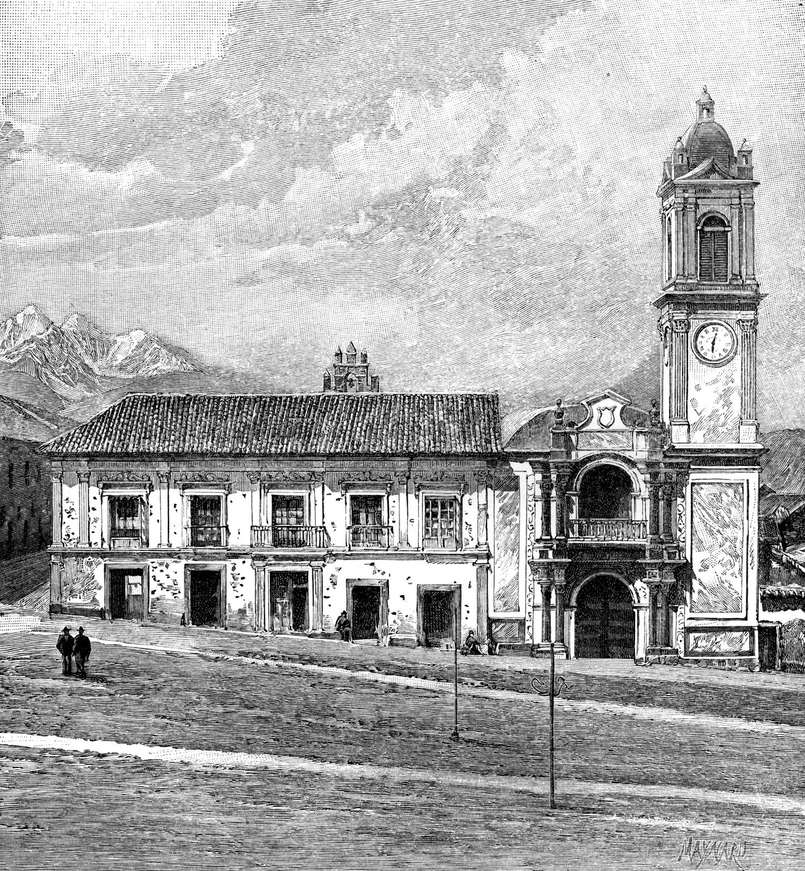 Kongrespaladset, La Paz, Bolivia, 1895 af Unbekannt