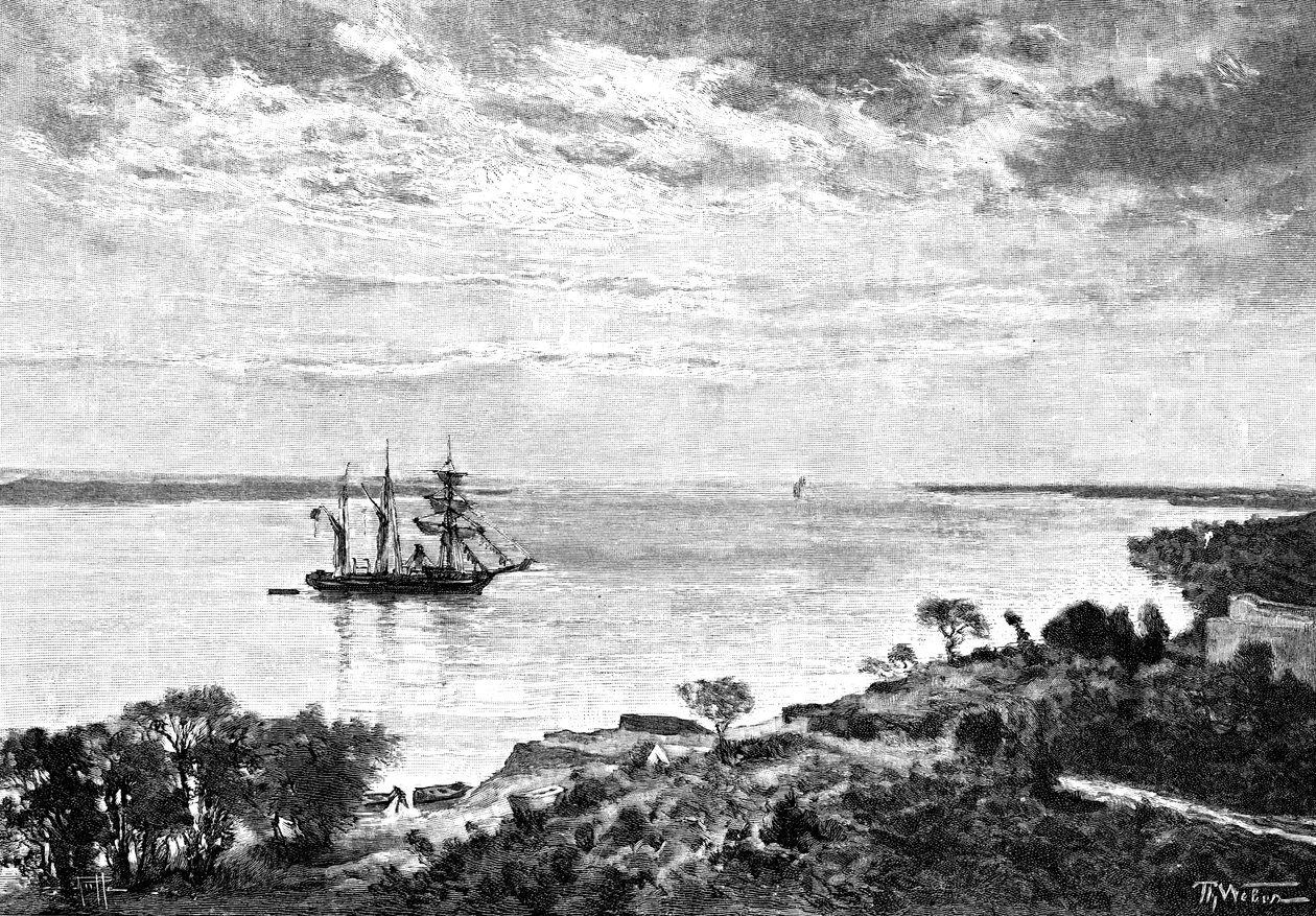 Parana-floden, Sydamerika, 1895 af Unbekannt