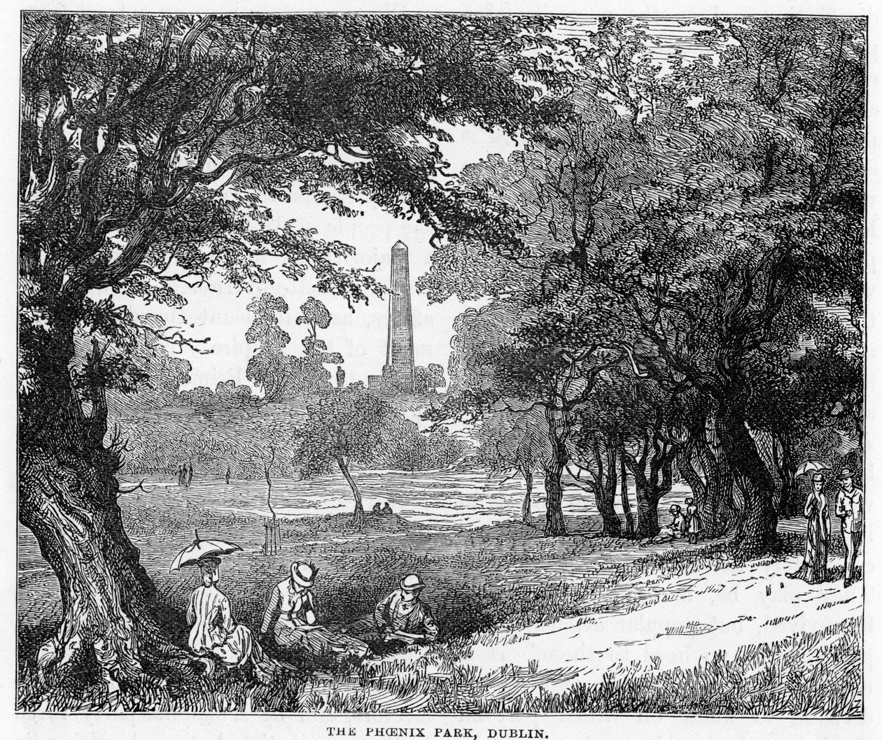 Phoenix Park, Dublin, 1800-tallet af Unbekannt