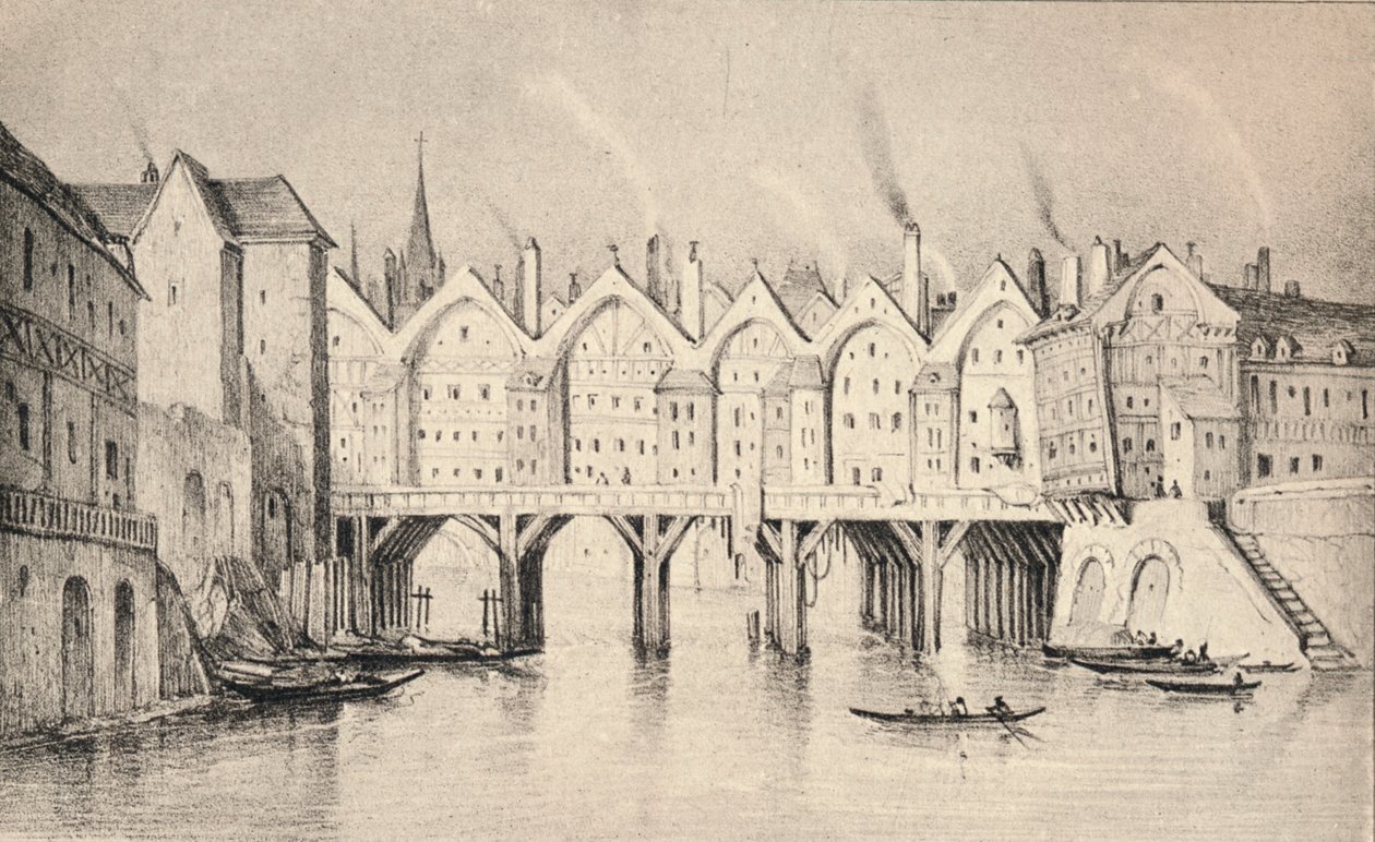 Pont St Michel i 1550, 1915 af Unbekannt