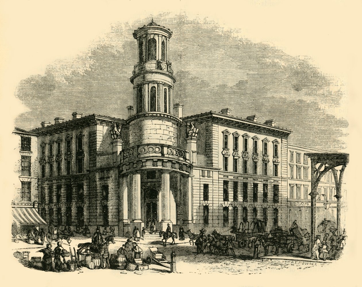 Den nuværende kulbørs, c1872. af Unbekannt
