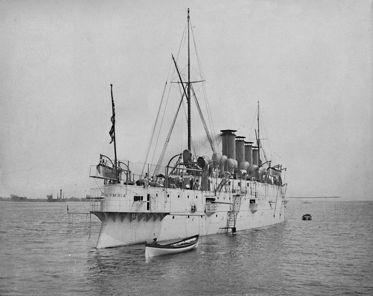 Den beskyttede krydser Columbia., c1897. af Unbekannt