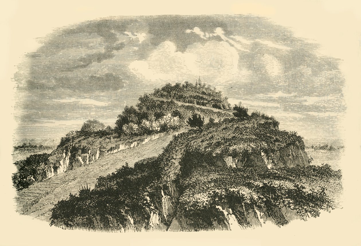 Cholula-pyramiden, 1890. af Unbekannt