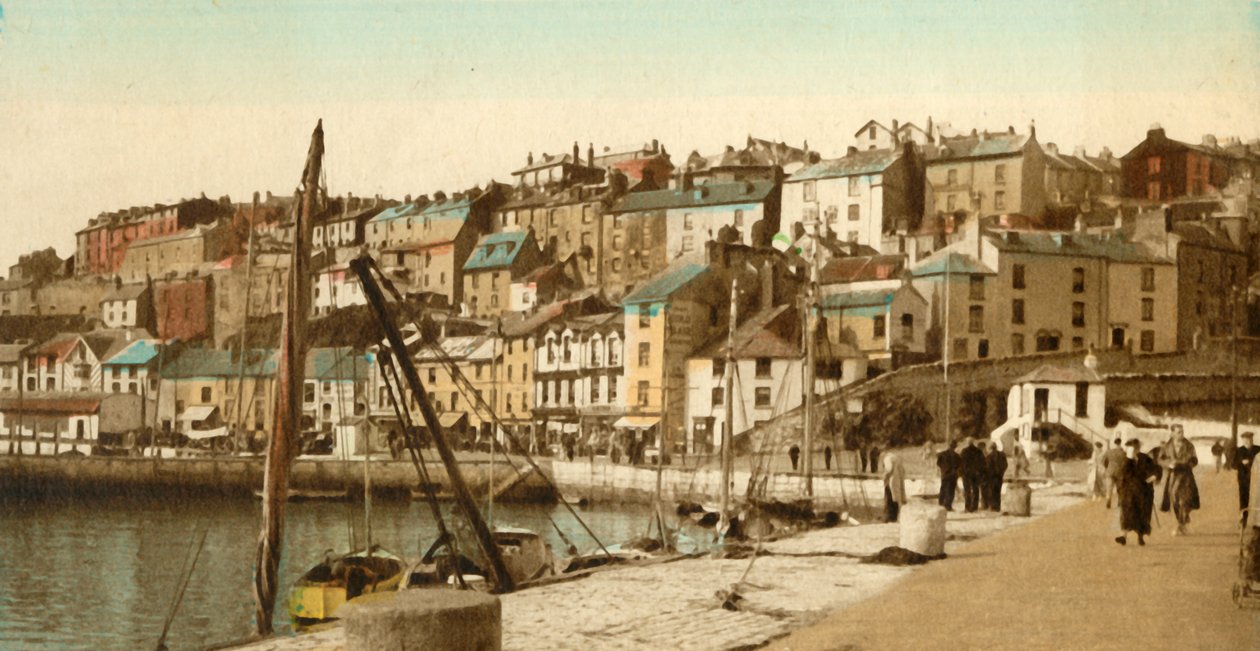 The Quayside, Brixham, 1940