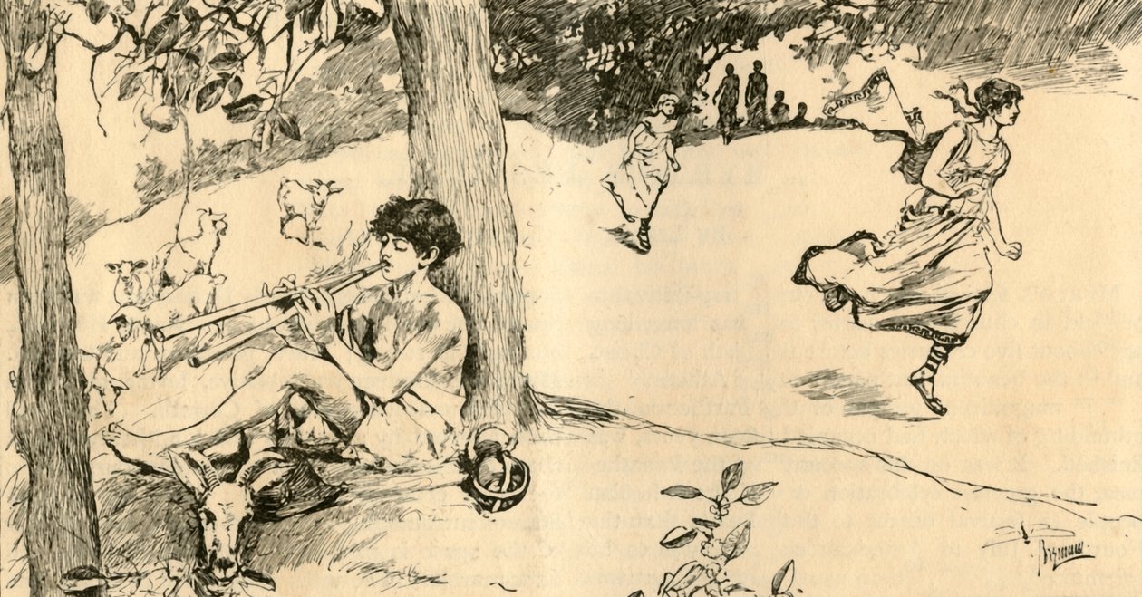 The Race of the Spartan Girls, 1881. af Unbekannt