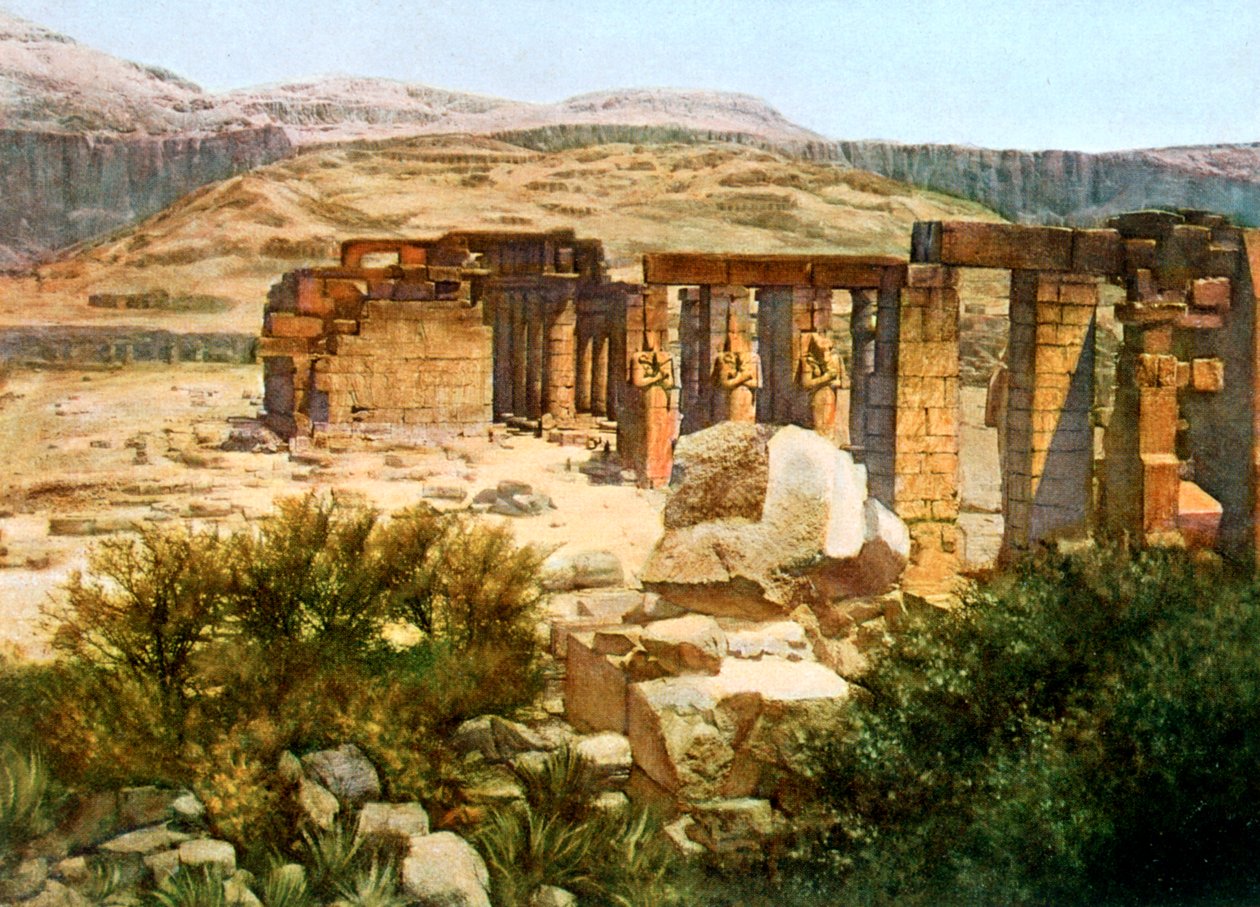 Ramesseum, Theben, Egypten, 20. århundrede af Unbekannt