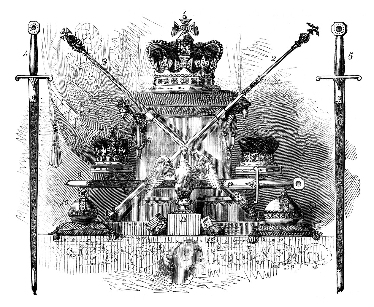 The Regalia of England, c1820 c1895 af Unbekannt