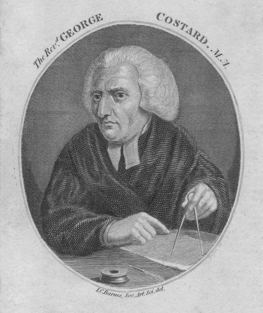 Revd. George Costard. M.A., 1805. af Unbekannt