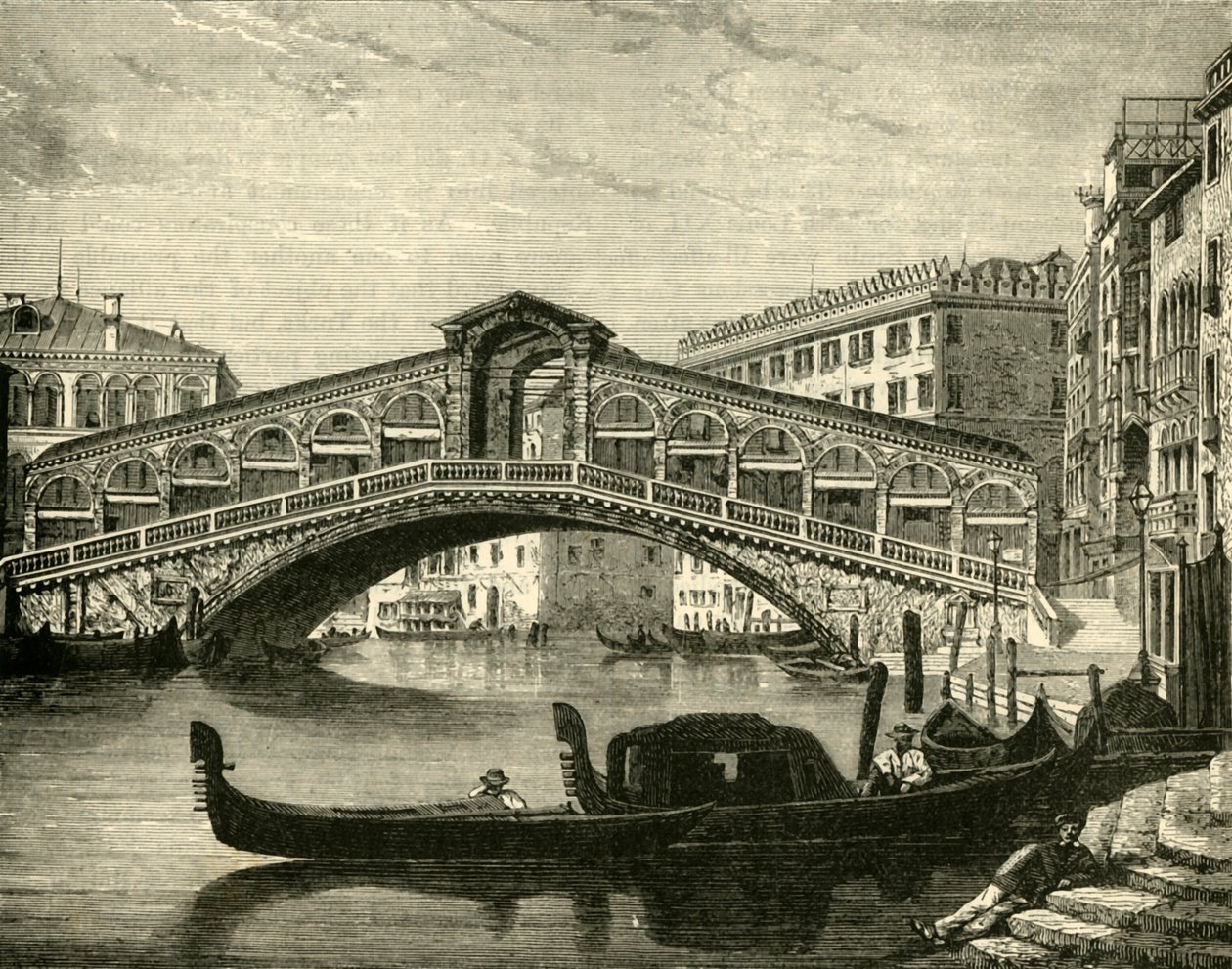Rialto, Venedig, 1890. af Unbekannt