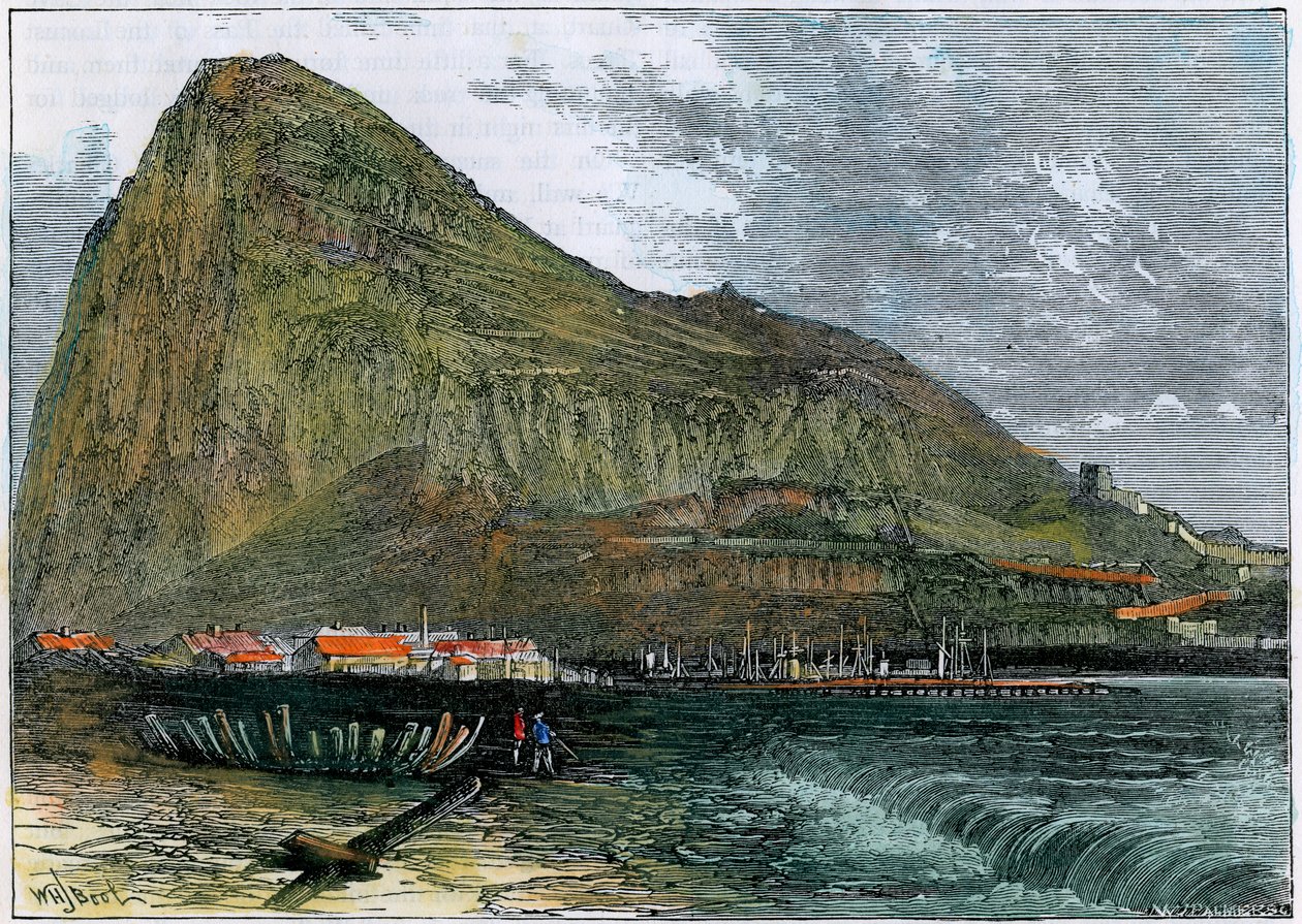 The Rock of Gibraltar, c1880 af Unbekannt