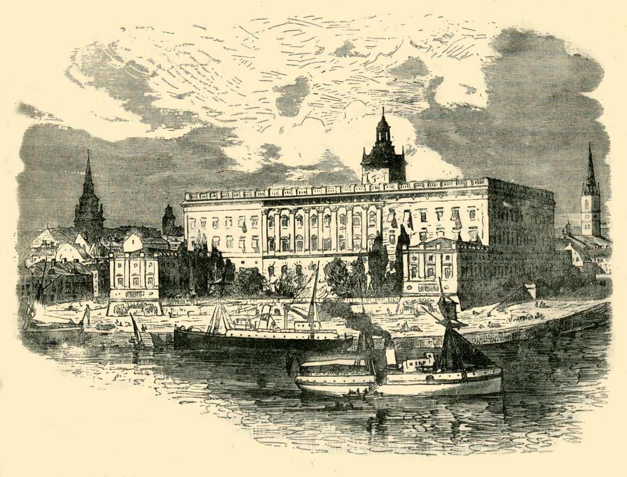 Det Kongelige Slot, Stockholm, 1890. af Unbekannt