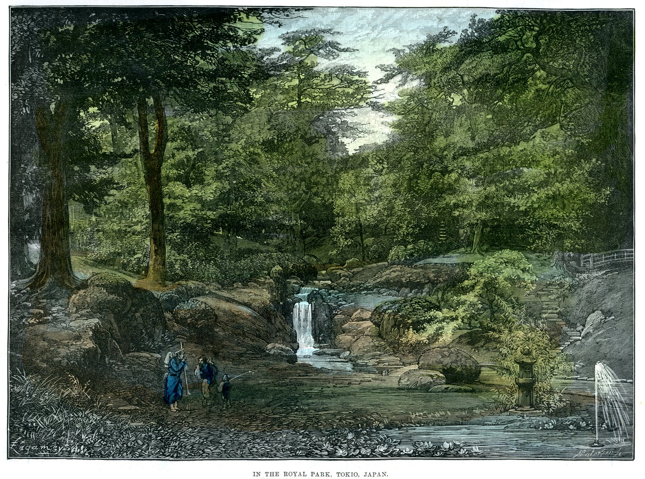 The Royal Park, Tokyo, Japan, 1889 af Unbekannt