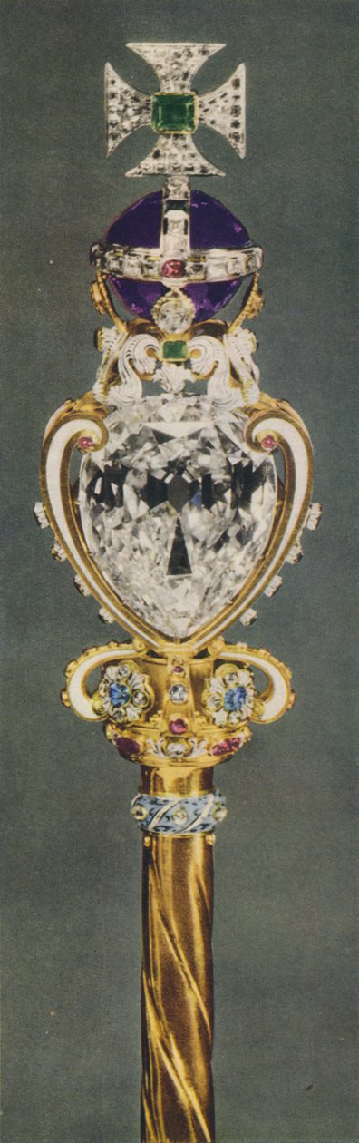 Det kongelige scepter med korset, 1937. af Unbekannt