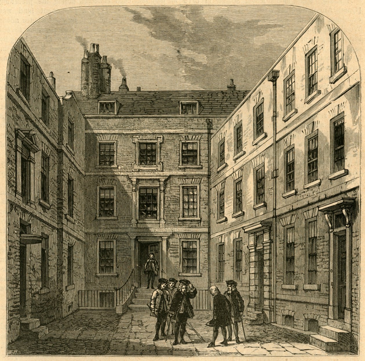 Royal Societys House i Crane Court, 1897. af Unbekannt