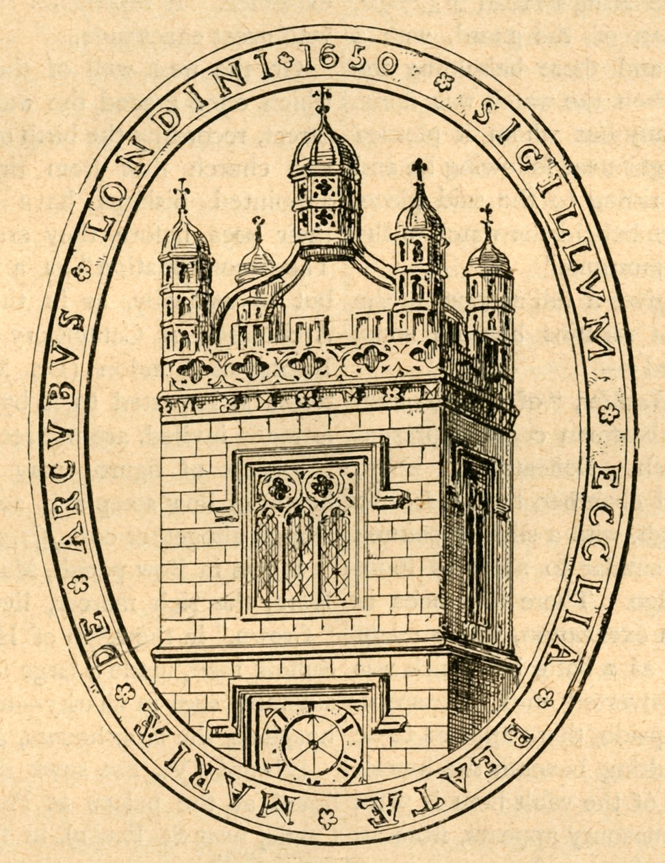 The Seal of Bow Church, c1650, 1897. af Unbekannt