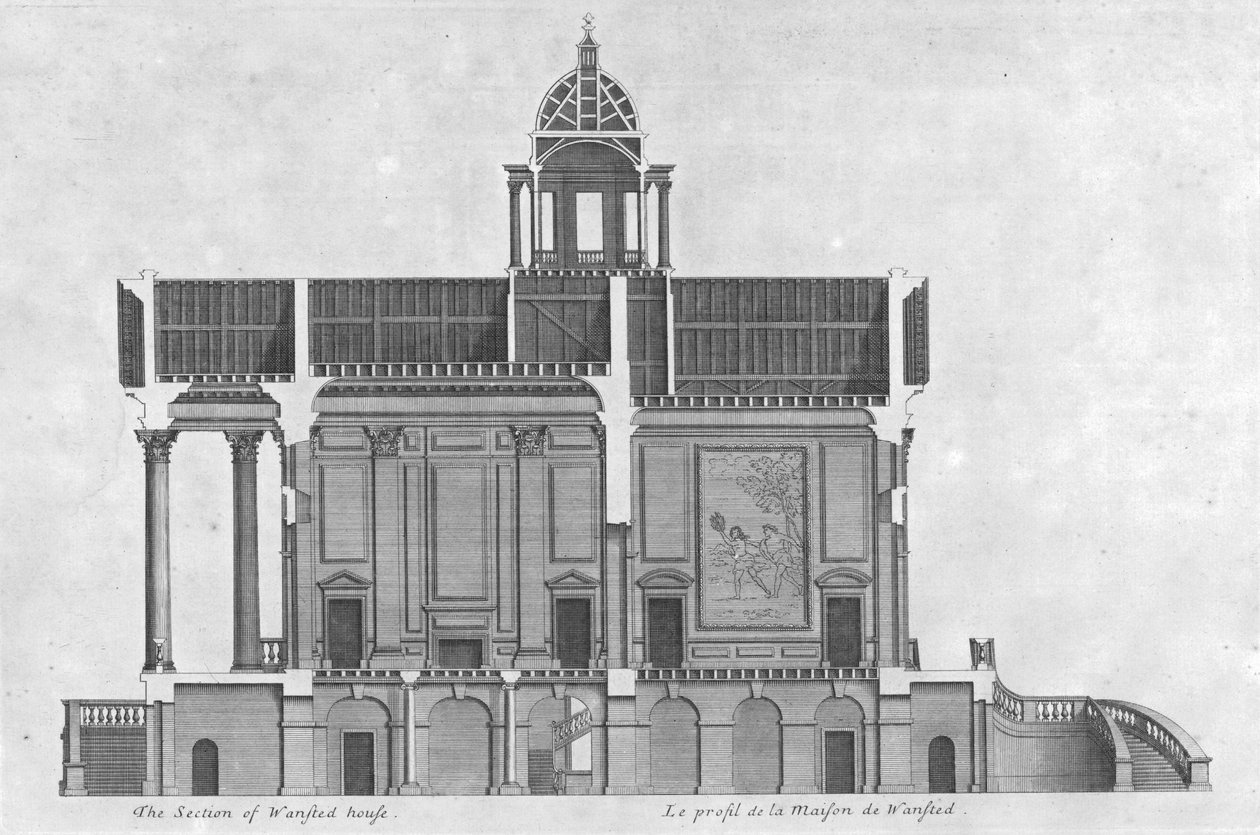 Afdelingen af Wansted Hus, 1700-tallet. af Unbekannt