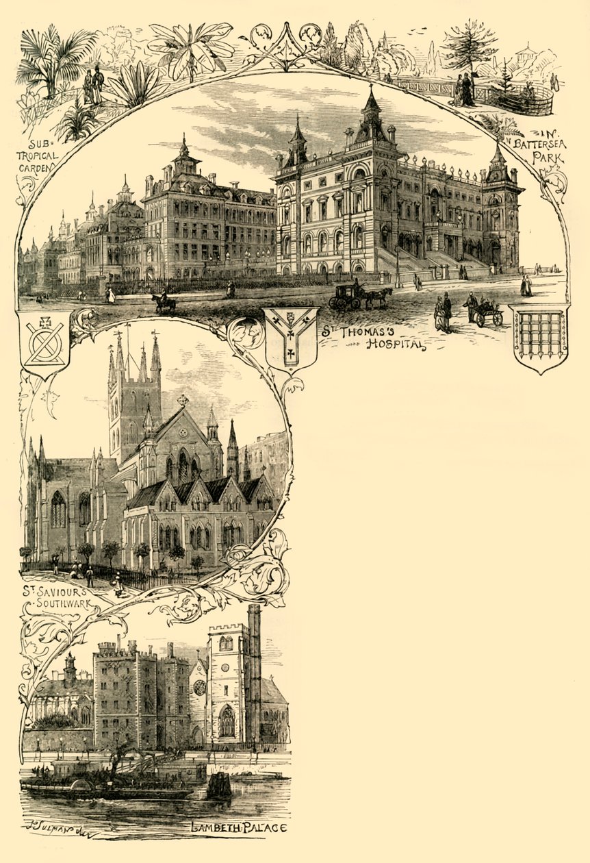 De sydlige forstæder, c1878. af Unbekannt