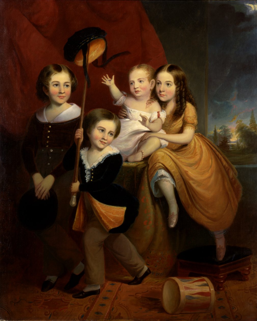 Stephens børn, ca. 1845. af Unbekannt