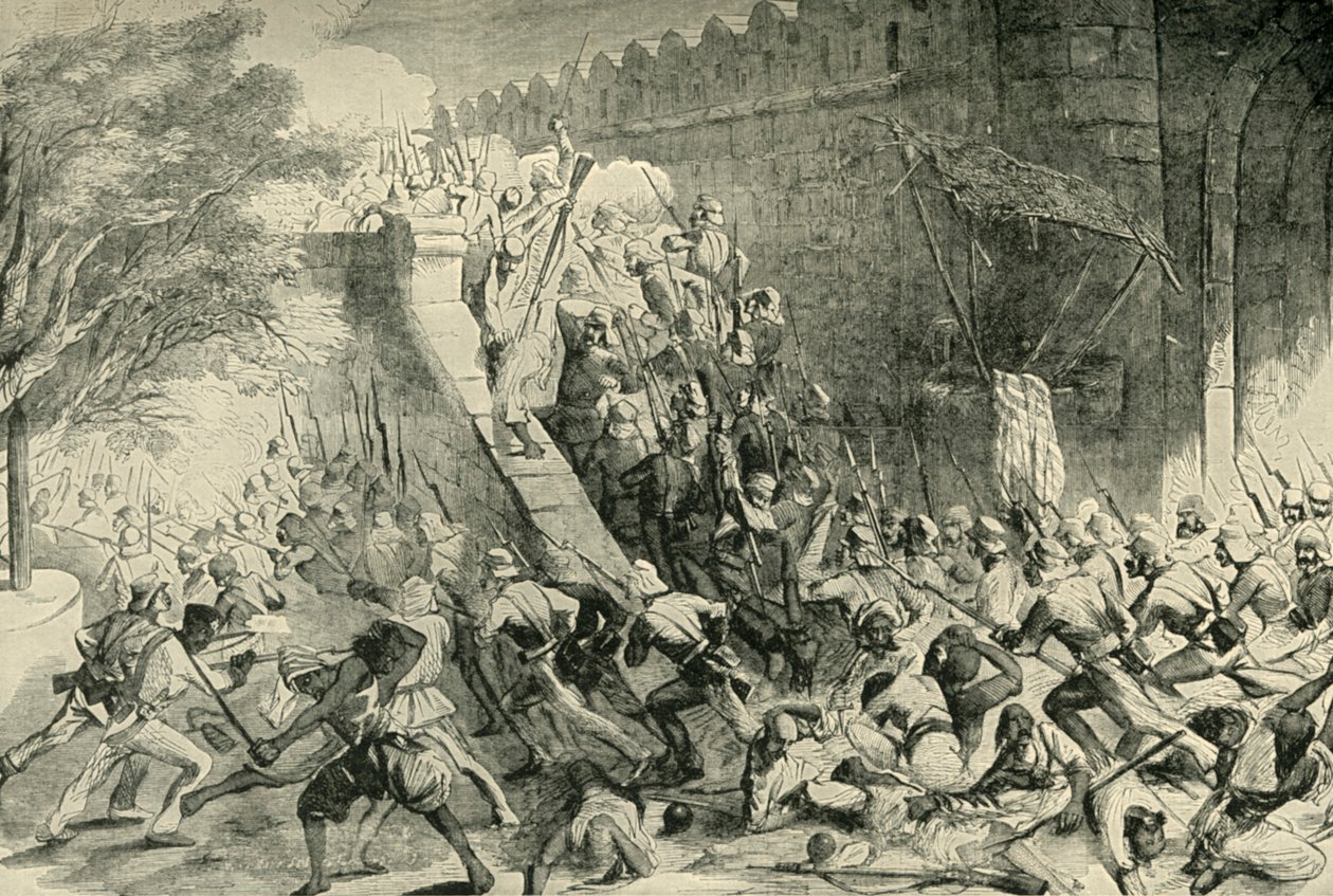 Indtagelsen af Kashmir-porten, 1901. af Unbekannt