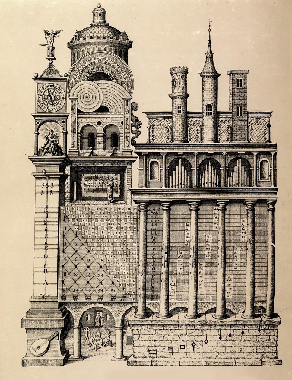 The Temple of Music af Robert Fludd, 1617 af Unbekannt
